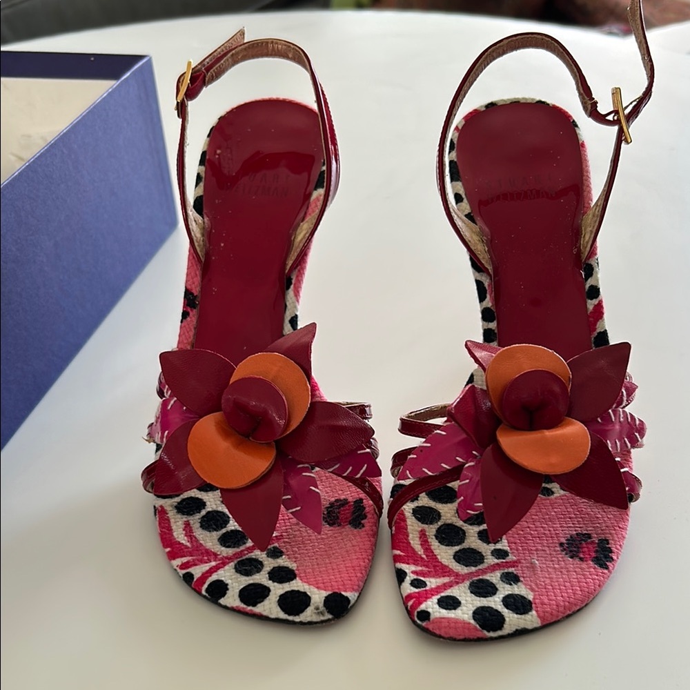 Stylish Pink and Orange Women's Sandals
